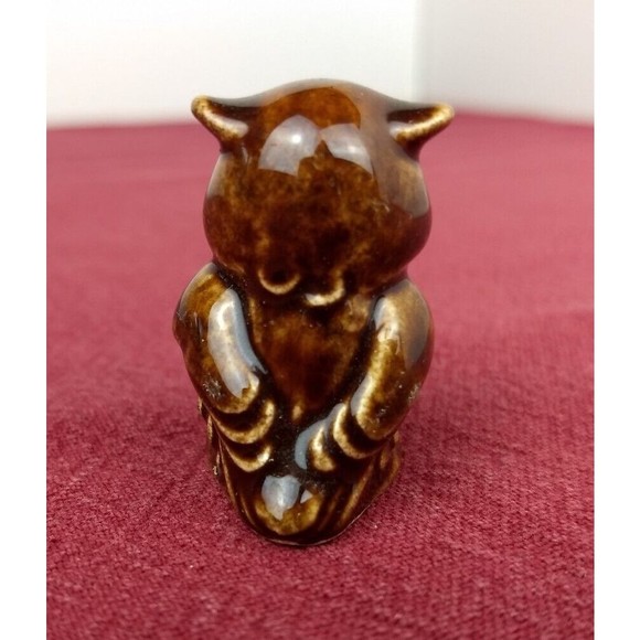 Vintage GOEBEL Mini Brown Wise Owl Figurine W. Germany MCM - Picture 3 of 8